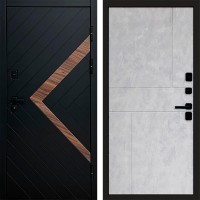 Входная дверь Плэй Горизонт бетон светлый