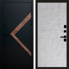 Входная дверь Плэй Горизонт бетон светлый