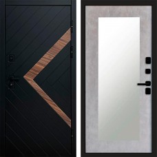 Входная дверь Плэй Зеркало триумф бетон светлый