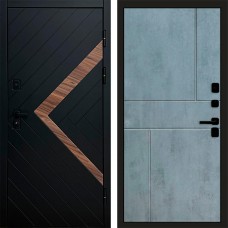 Входная дверь Плэй Горизонт бетон темный