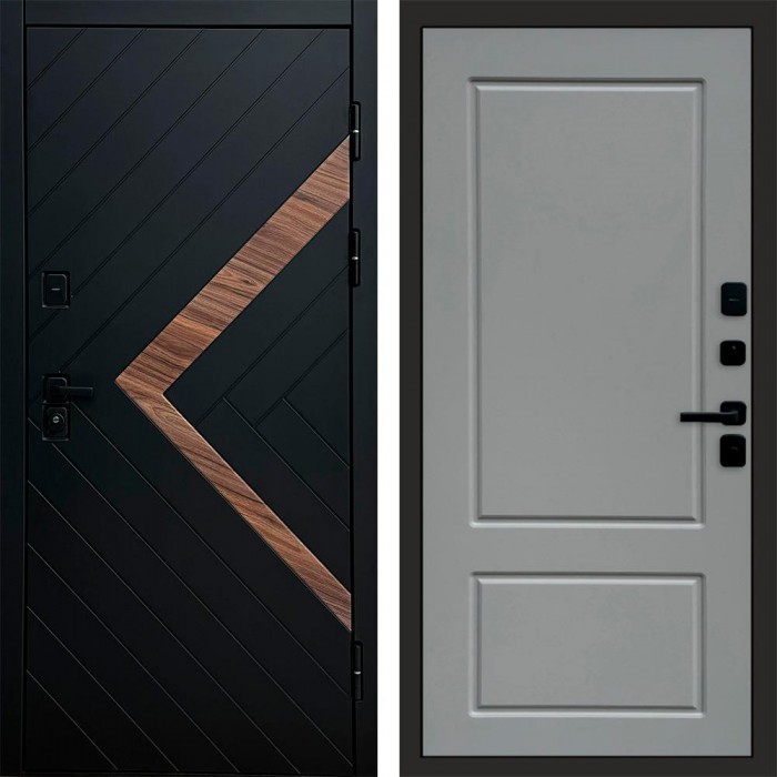 Дверь входная Termo Door Плэй Марсель Grey софт