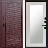 Входная дверь Simple шоколад Зеркало Триумф лиственница белая