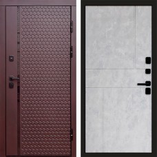 Входная дверь Simple шоколад Горизонт бетон светлый