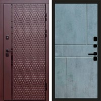 Входная дверь Simple шоколад Горизонт бетон темный