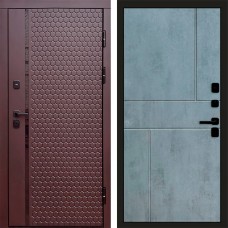 Входная дверь Simple шоколад Горизонт бетон темный