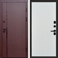 Дверь Termo Door Simple шоколад Flat Белый софт