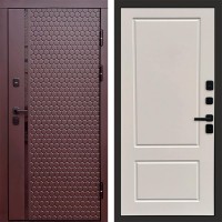 Дверь входная Termo Door Simple шоколад Марсель Слоновая кость