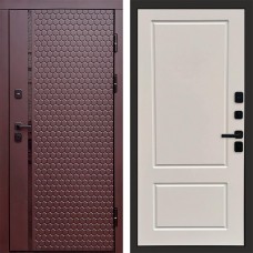 Дверь входная Termo Door Simple шоколад Марсель Слоновая кость