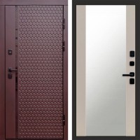 Дверь Termo Door Simple шоколад Зеркало 27 Слоновая кость
