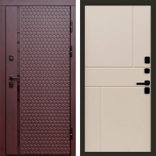 Дверь Termo Door Simple шоколад Горизонт Слоновая кость