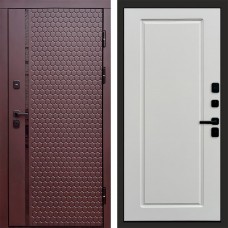 Входная дверь Simple шоколад Гранд Белый Софт