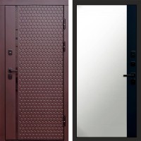 Дверь Termo Door Simple шоколад Зеркало фацет Черный кварц
