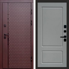 Дверь входная Termo Door Simple шоколад Марсель Grey софт