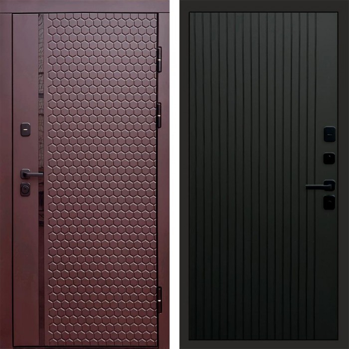 Termo Door Simple шоколад Flat Черный кварц