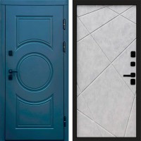 Входная дверь Сфера Лучи бетон светлый