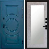 Входная дверь Сфера Зеркало триумф бетон светлый