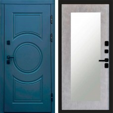 Входная дверь Сфера Зеркало триумф бетон светлый