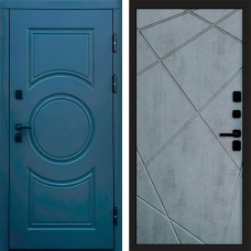 Входная дверь Сфера Лучи бетон темный