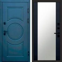 Дверь Termo Door Сфера Зеркало 27 Черный кварц + тонировка