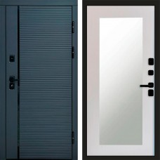 Входная дверь Графит Line Зеркало Триумф лиственница белая