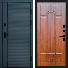 Входная дверь Графит Line Арка дуб