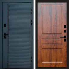 Входная дверь Графит Line Классика Дуб