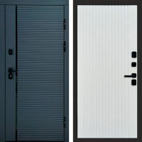 Дверь Termo Door Графит Line Flat Белый софт