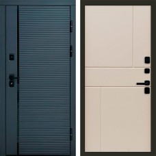 Дверь Termo Door Графит Line Горизонт Слоновая кость
