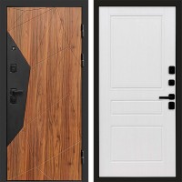 Входная дверь АВАНГАРД Дуб каньон Классика белое дерево