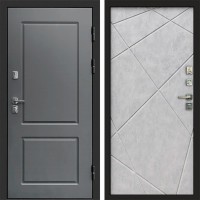 Входная дверь ВЕРОНА Лучи бетон светлый