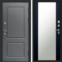 Дверь Termo Door ВЕРОНА Зеркало 27 Черный кварц + тонировка