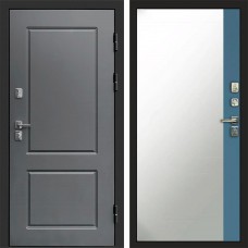 Входная дверь ВЕРОНА Зеркало фацет Grey софт