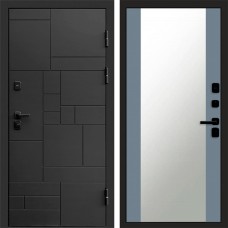 Входная дверь Квадро Зеркало 27 Grey Софт