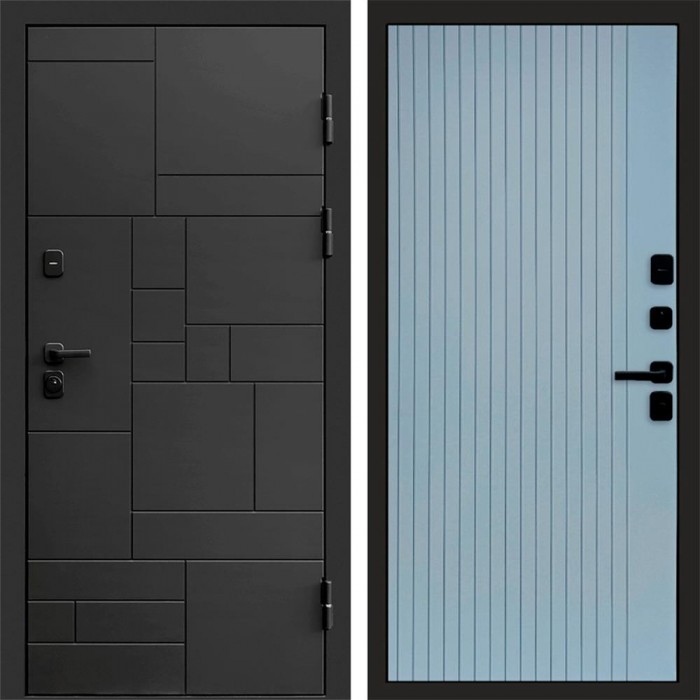 Termo Door Квадро Flat Grey Софт