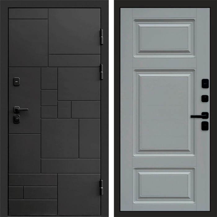 Дверь Termo Door Квадро Лион Grey софт