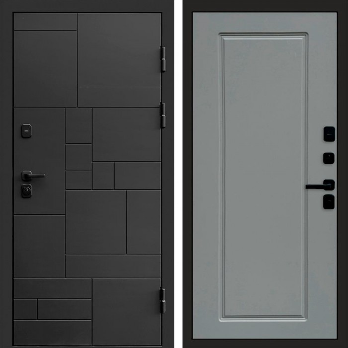 Входная дверь Квадро Гранд Grey софт