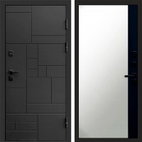 Дверь Termo Door Квадро Зеркало фацет Черный кварц