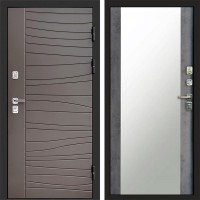 Входная дверь Сицилия Зеркало бетон темный