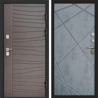 Входная дверь Сицилия Лучи бетон темный