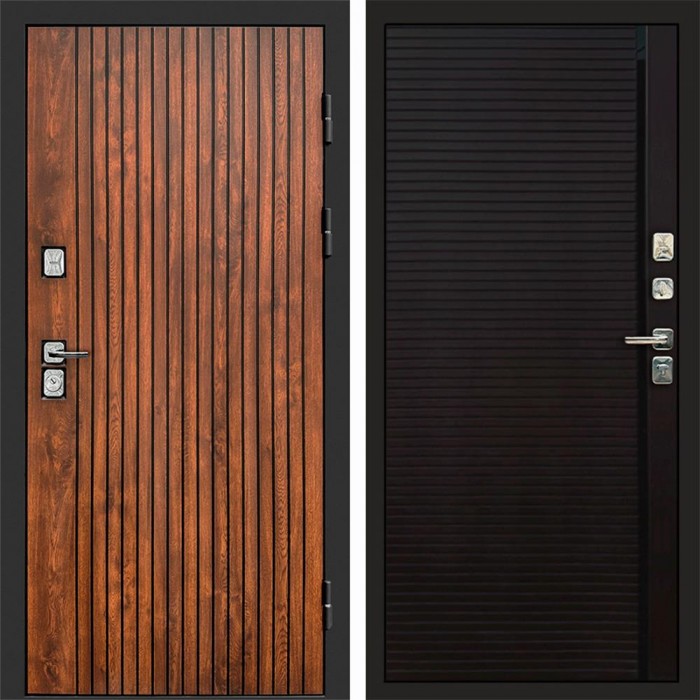 Входная дверь Твист дуб Porte black