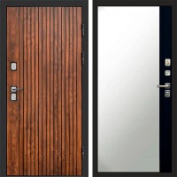 Дверь Termo Door Твист дуб Зеркало фацет Черный кварц