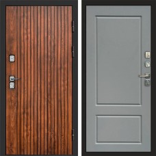 Дверь входная Termo Door Твист дуб Марсель Grey софт