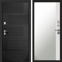 Входная дверь Фаворит Зеркало фацет Белый софт