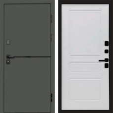 Входная дверь Тренд Грин Классика Белый матовый