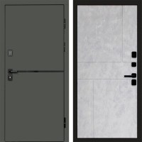Входная дверь Тренд Грин Горизонт бетон светлый