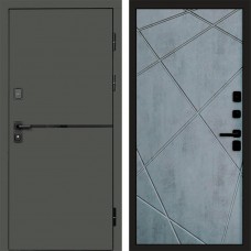 Входная дверь Тренд Грин Лучи бетон темный