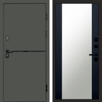 Дверь Termo Door Тренд Грин Зеркало 27 Черный кварц + тонировка