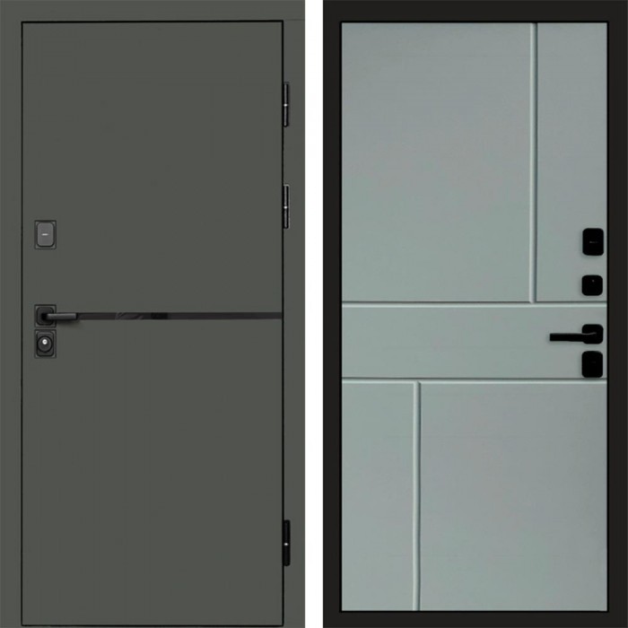Дверь Termo Door Тренд Грин Горизонт Grey софт