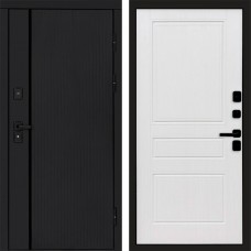 Входная дверь Урбан Black Классика белое дерево