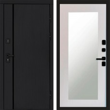Входная дверь Урбан Black Зеркало Триумф лиственница белая